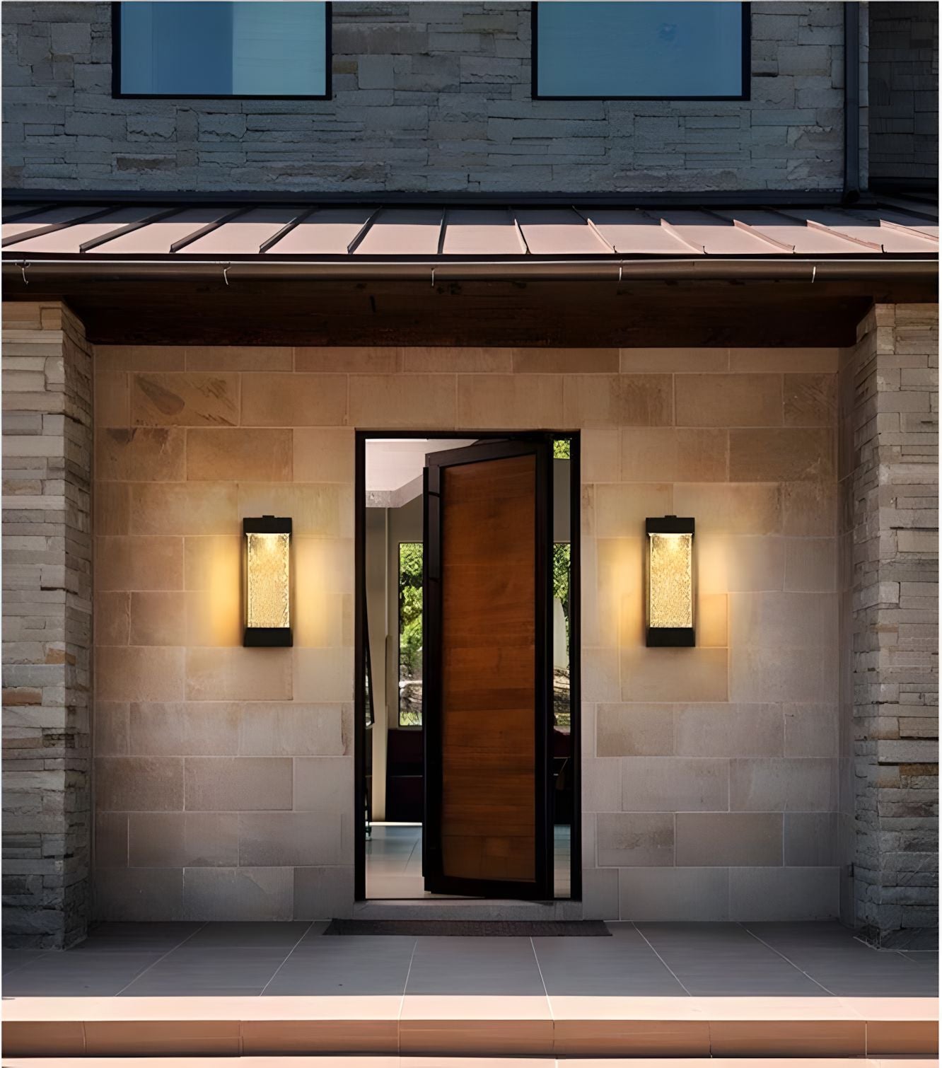 Bubble Glass Outdoor Wall Lantern - view 10