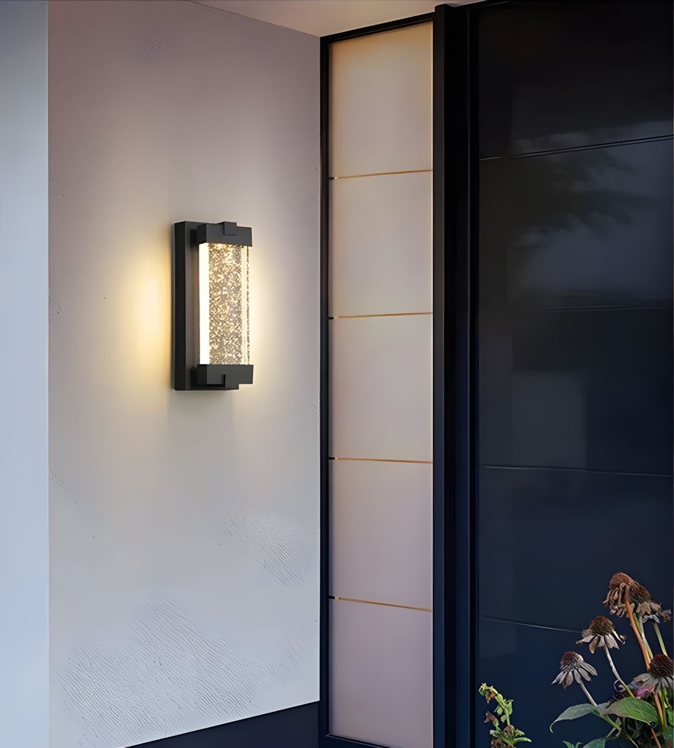 Bubble Glass Outdoor Wall Lantern - view 5