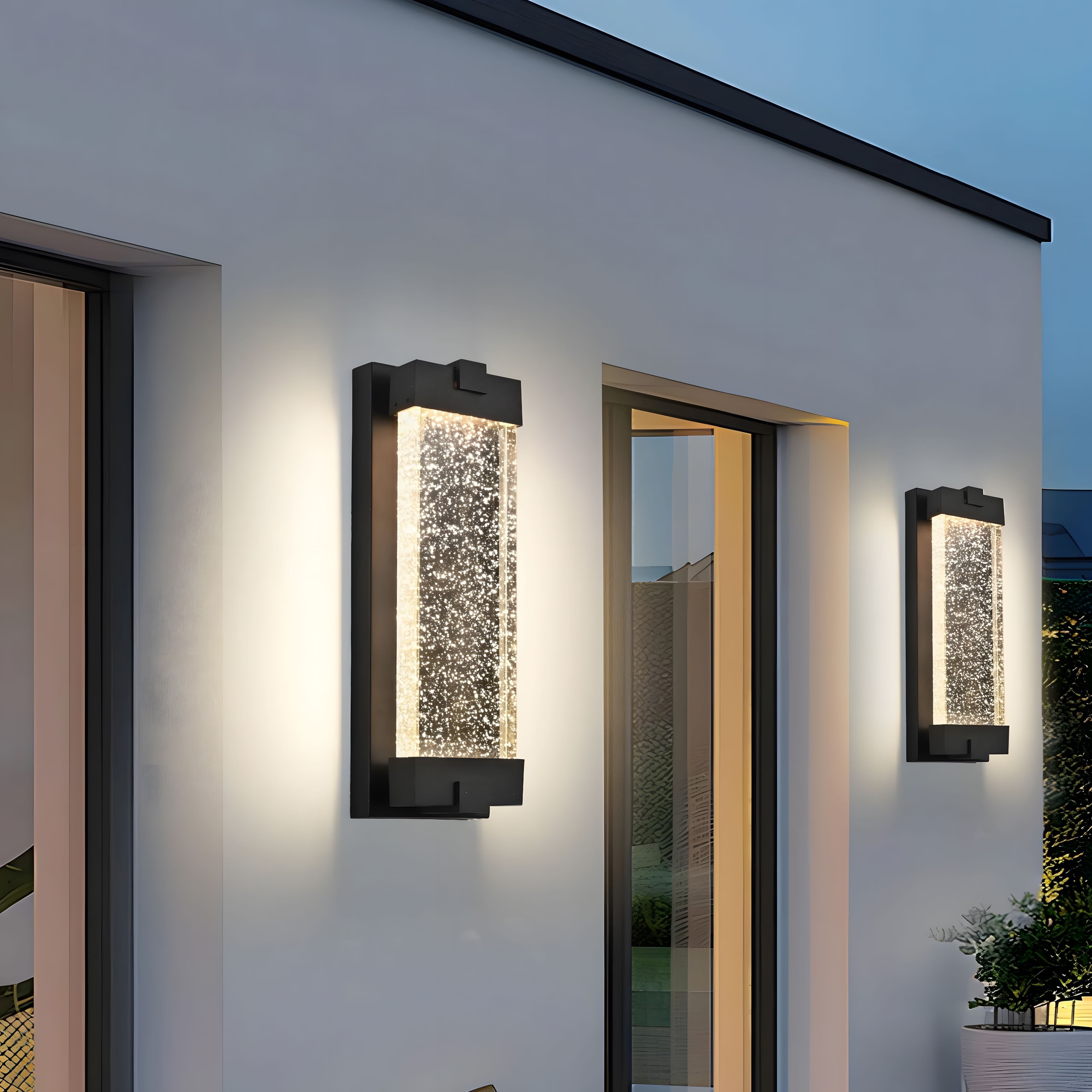 Bubble Glass Outdoor Wall Lantern - view 7