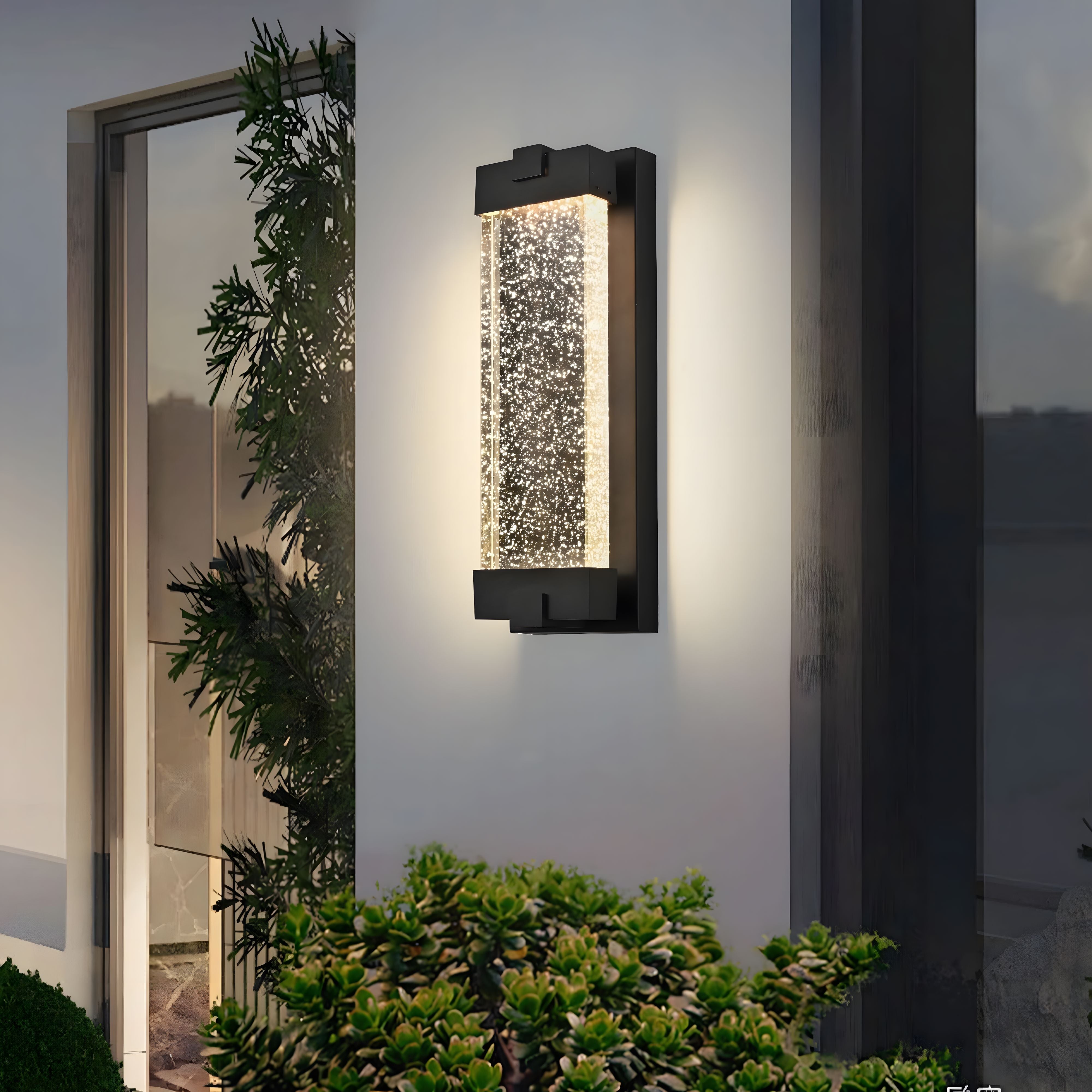 Bubble Glass Outdoor Wall Lantern - view 8