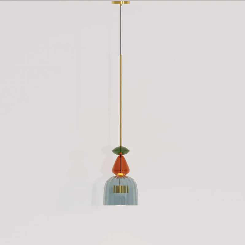 Elegant Stained Glass Pendant Light