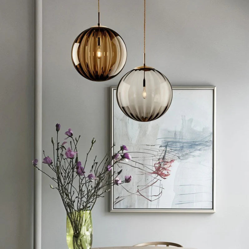 Colorful Stained Glass Pendant Light