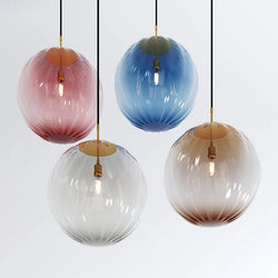 Colorful Stained Glass Pendant Light