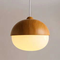 Sleek Pinewood Pendant Light