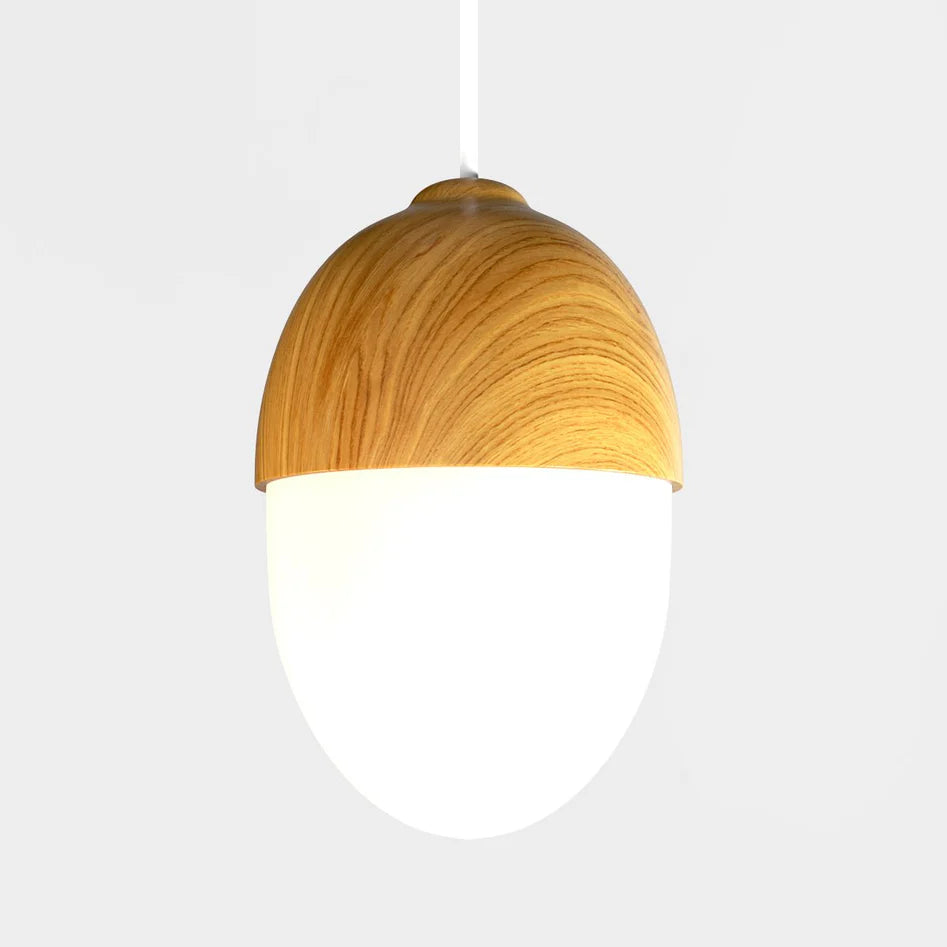 Sleek Pinewood Pendant Light