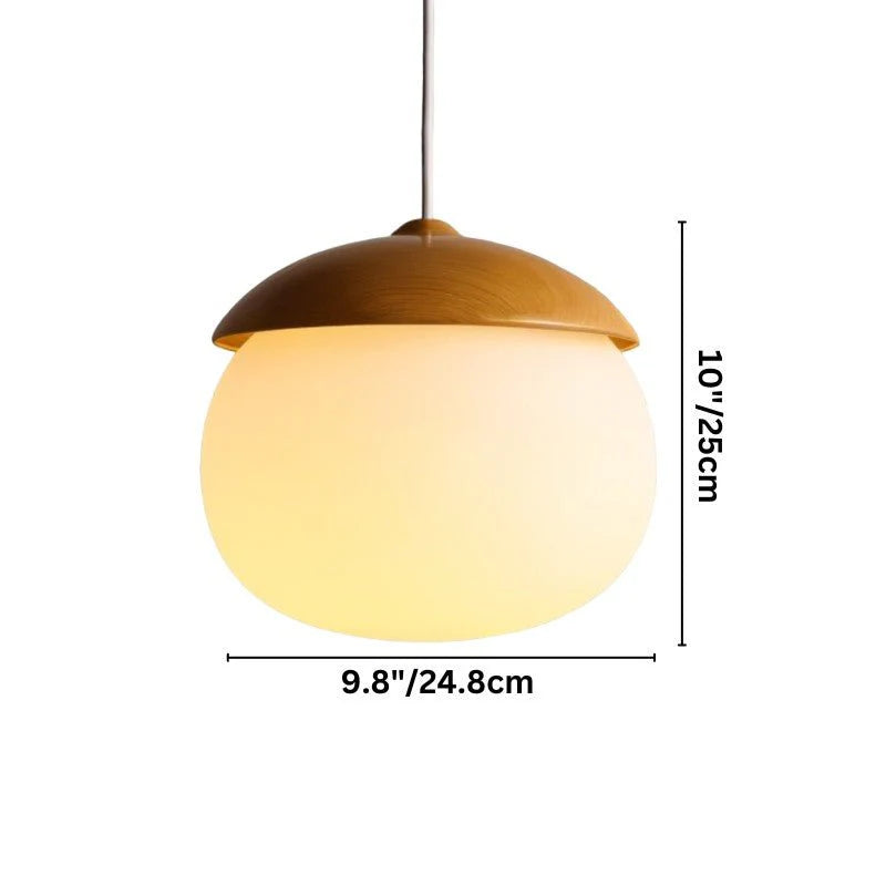 Sleek Pinewood Pendant Light