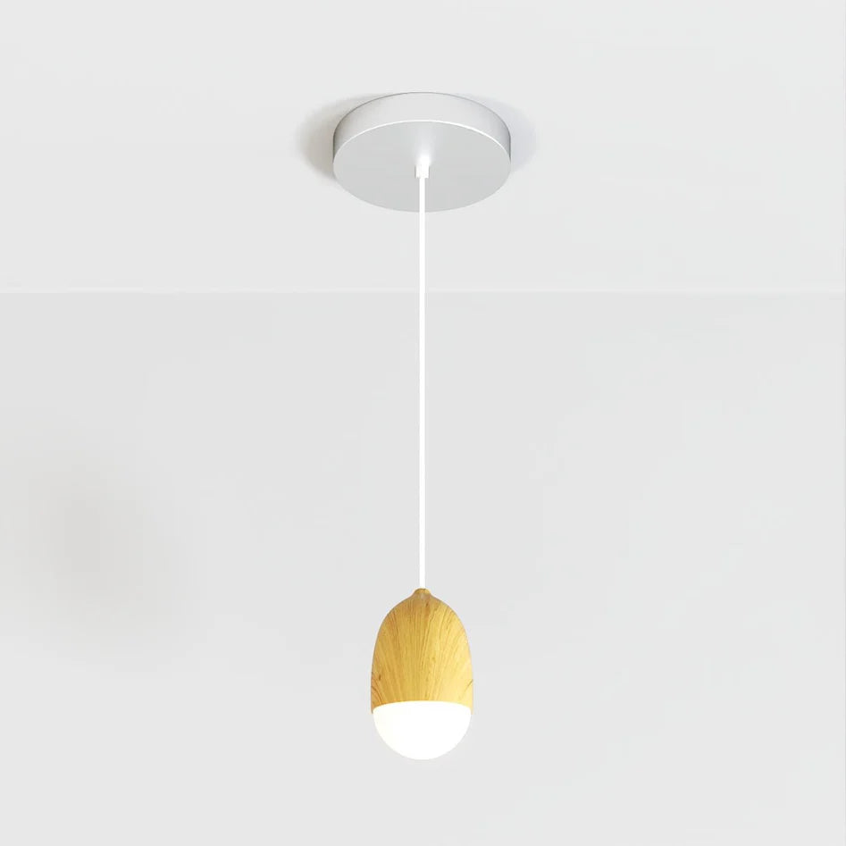 Sleek Pinewood Pendant Light