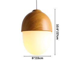 Sleek Pinewood Pendant Light