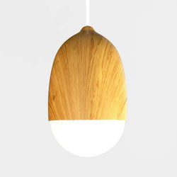 Sleek Pinewood Pendant Light