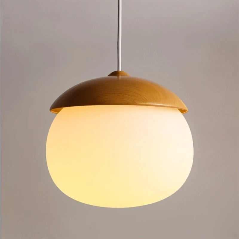 Sleek Pinewood Pendant Light