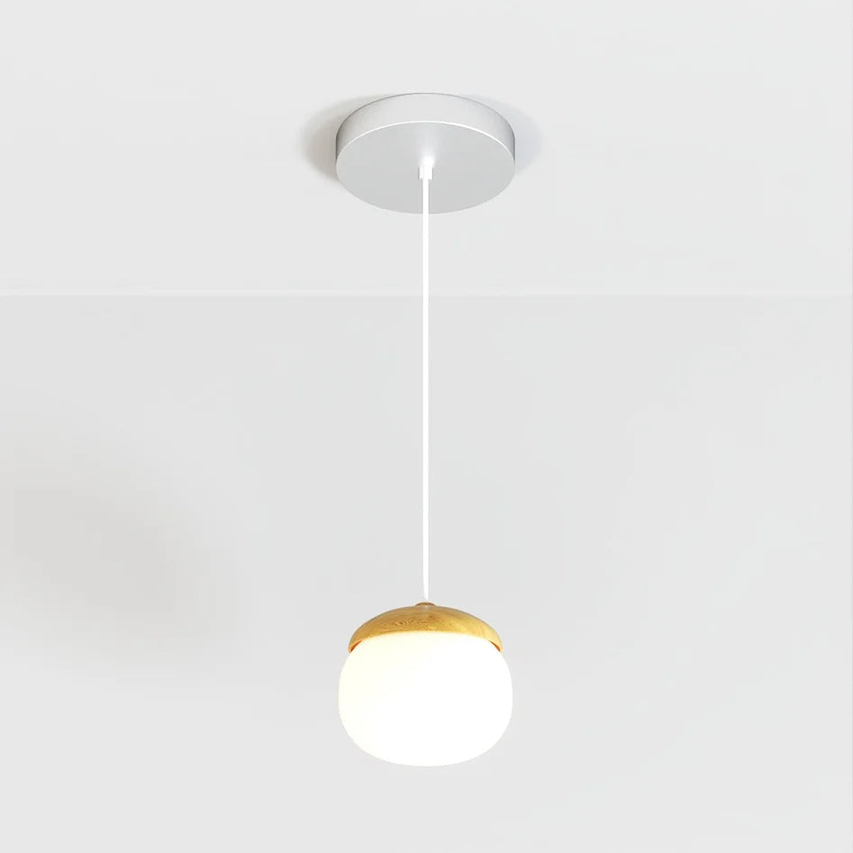 Sleek Pinewood Pendant Light