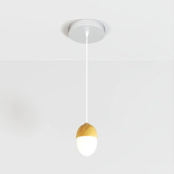 Sleek Pinewood Pendant Light