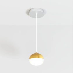 Sleek Pinewood Pendant Light