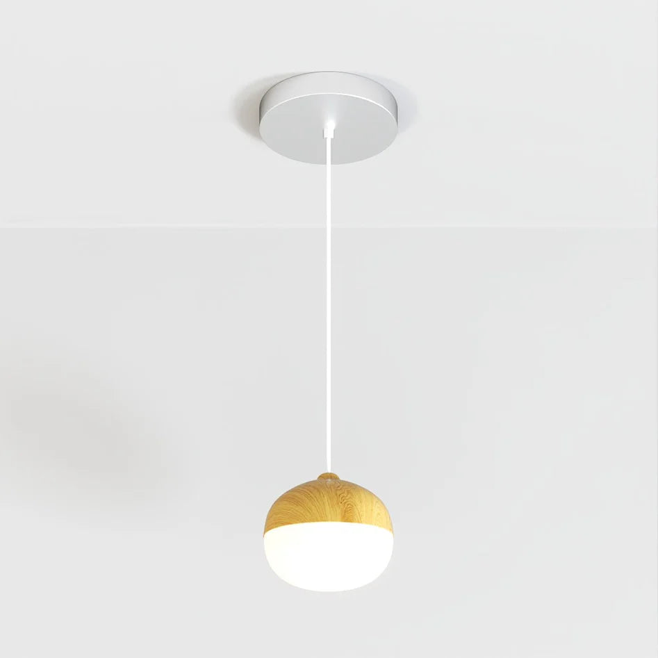 Sleek Pinewood Pendant Light