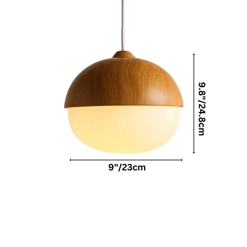 Sleek Pinewood Pendant Light