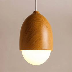 Sleek Pinewood Pendant Light