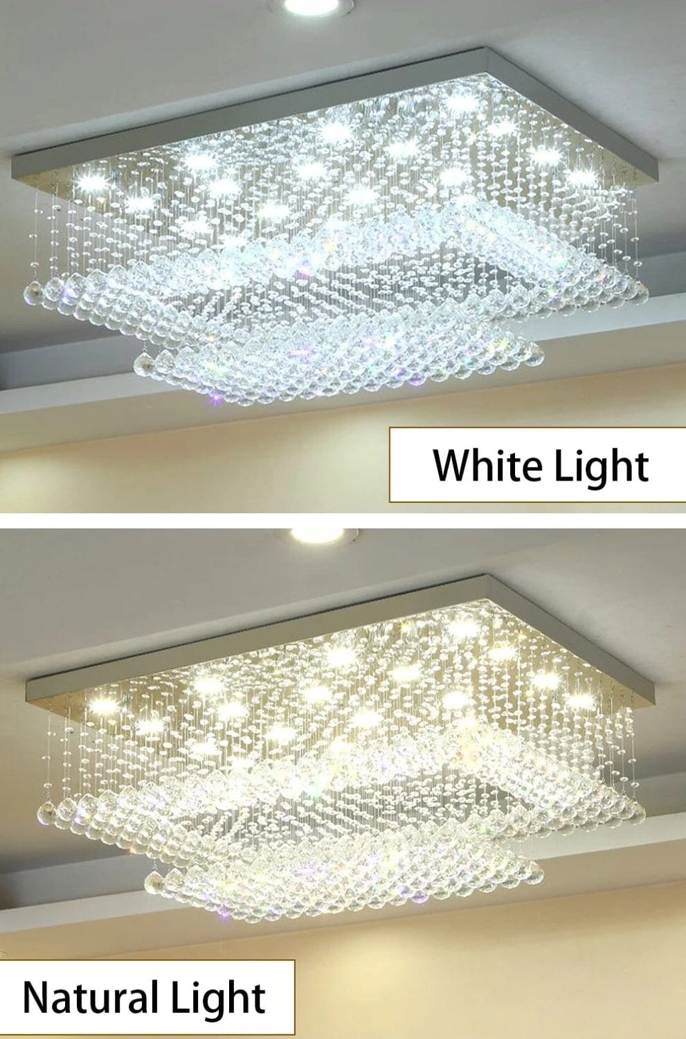 Chrome Cloud Crystal Chandelier - view 10