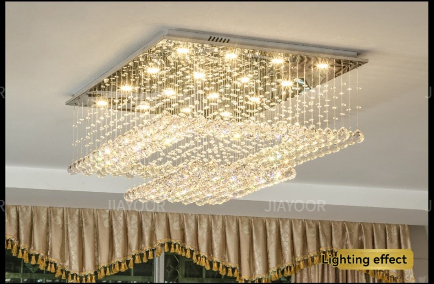 Chrome Cloud Crystal Chandelier - view 11