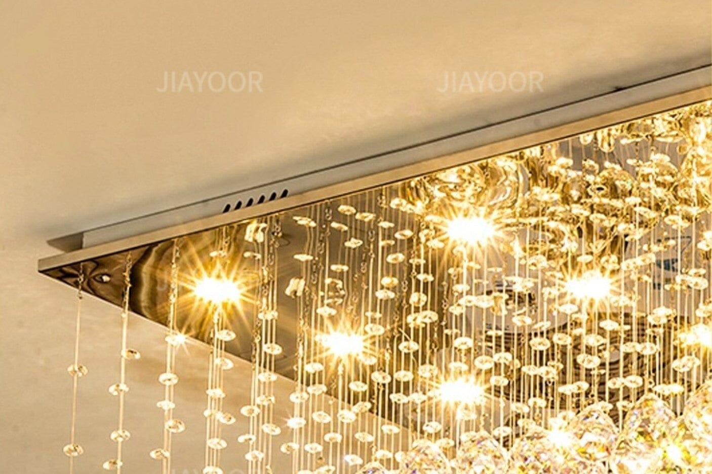 Chrome Cloud Crystal Chandelier - view 12