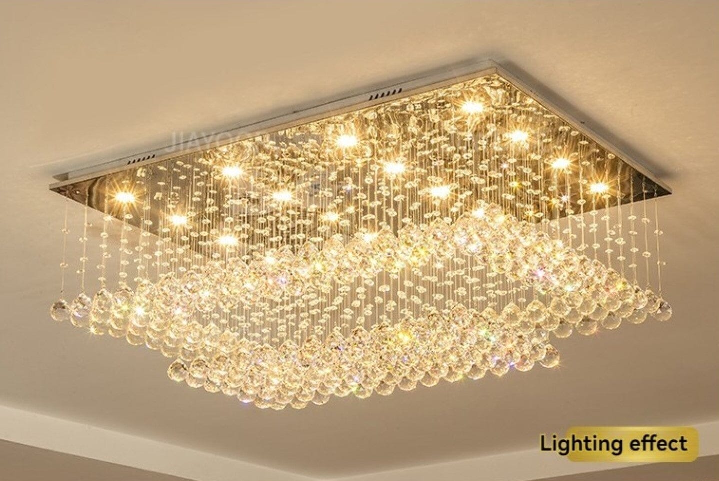 Chrome Cloud Crystal Chandelier - view 13