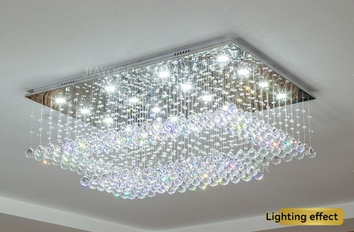 Chrome Cloud Crystal Chandelier - view 15
