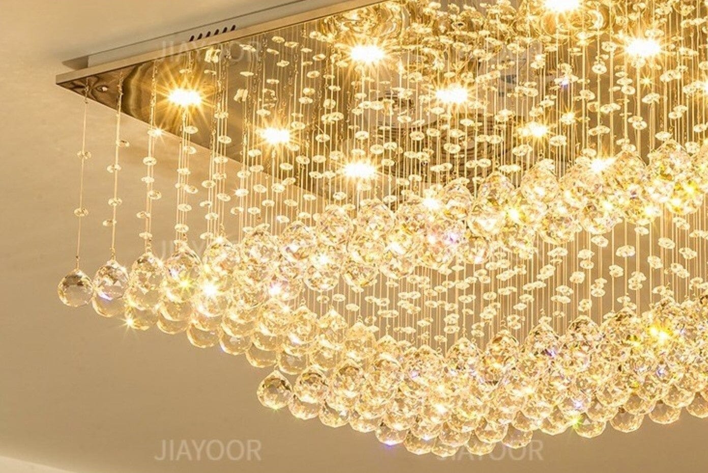 Chrome Cloud Crystal Chandelier - view 16