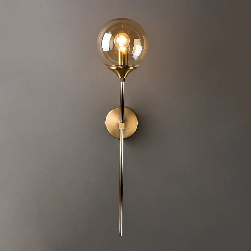 Colored Glass Wall Sconce - Amber