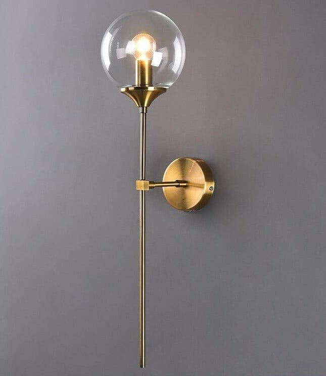 Colored Glass Wall Sconce - Transparent