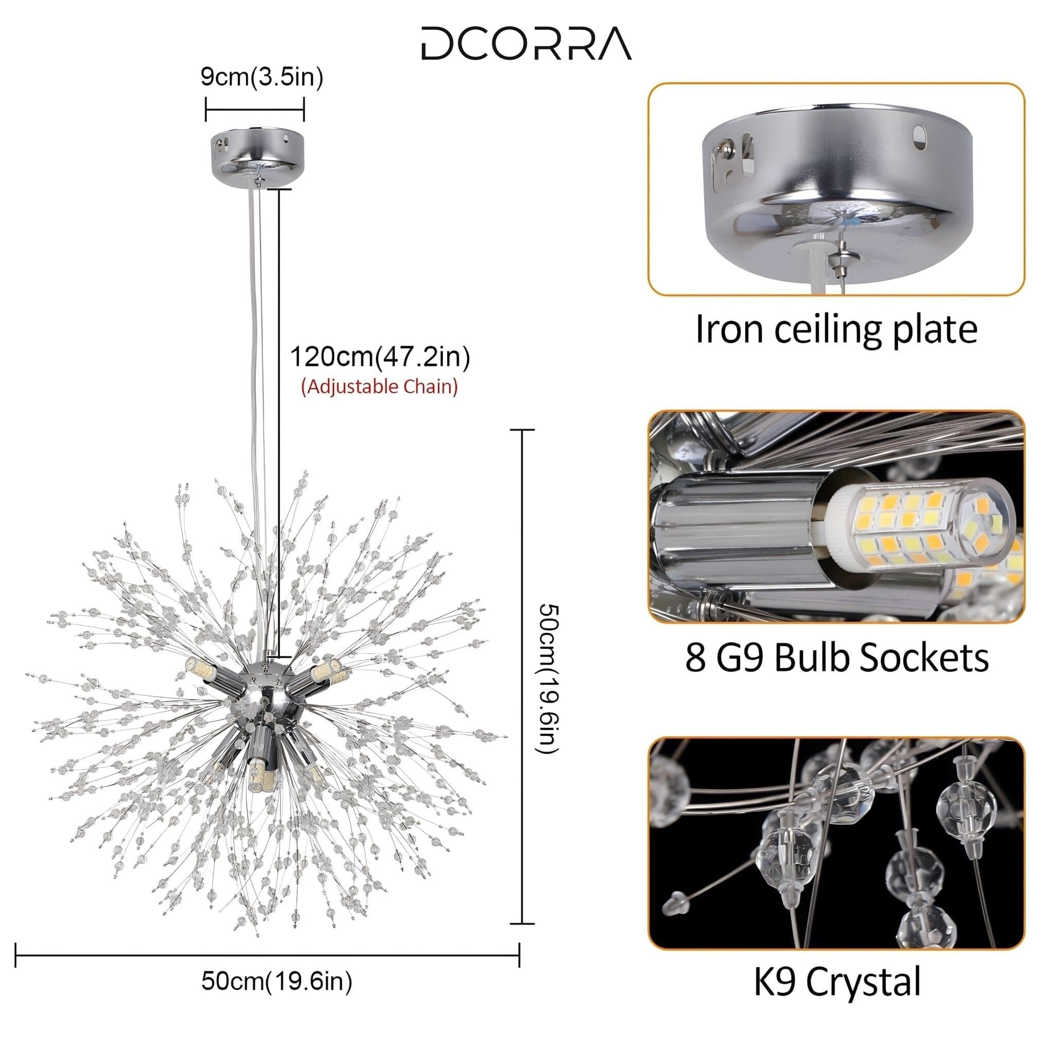 Crystal Dandelion Chandelier - view 15