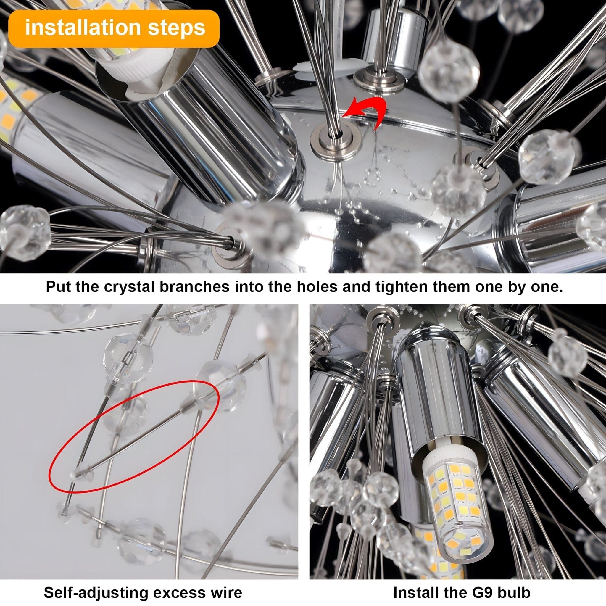 Crystal Dandelion Chandelier - view 17
