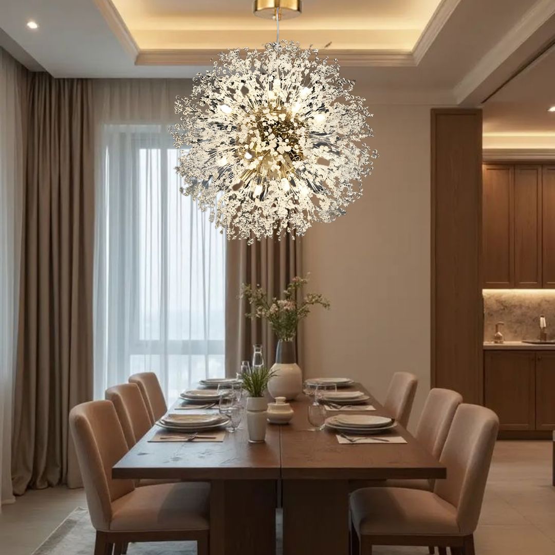 Crystal Dandelion Chandelier - view 2
