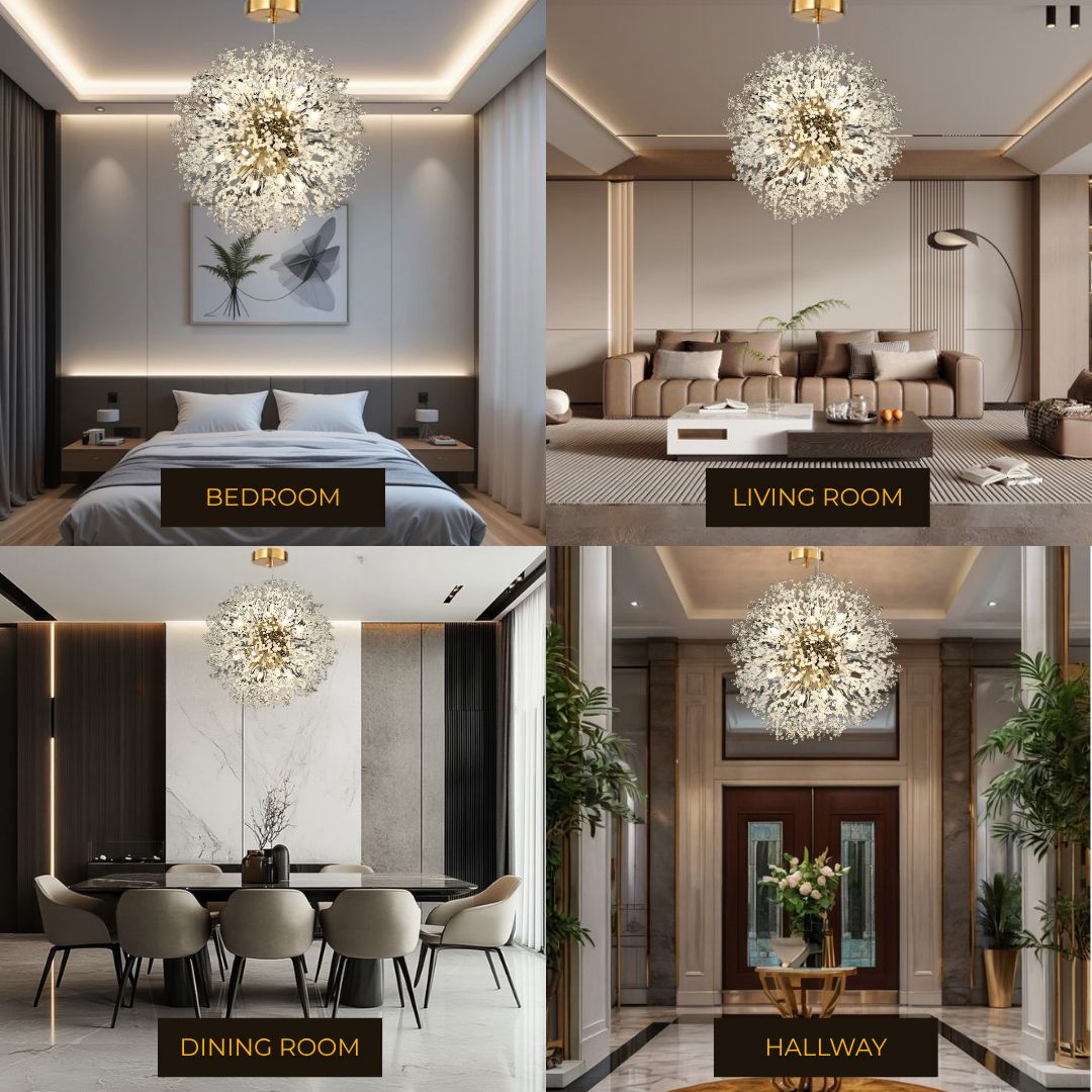 Crystal Dandelion Chandelier - view 3
