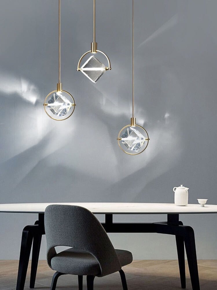 Crystal Diamond LED Pendant Light - view 4