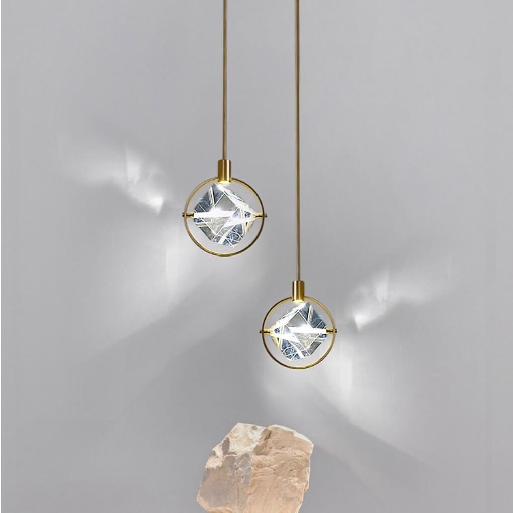 Crystal Diamond LED Pendant Light - view 7