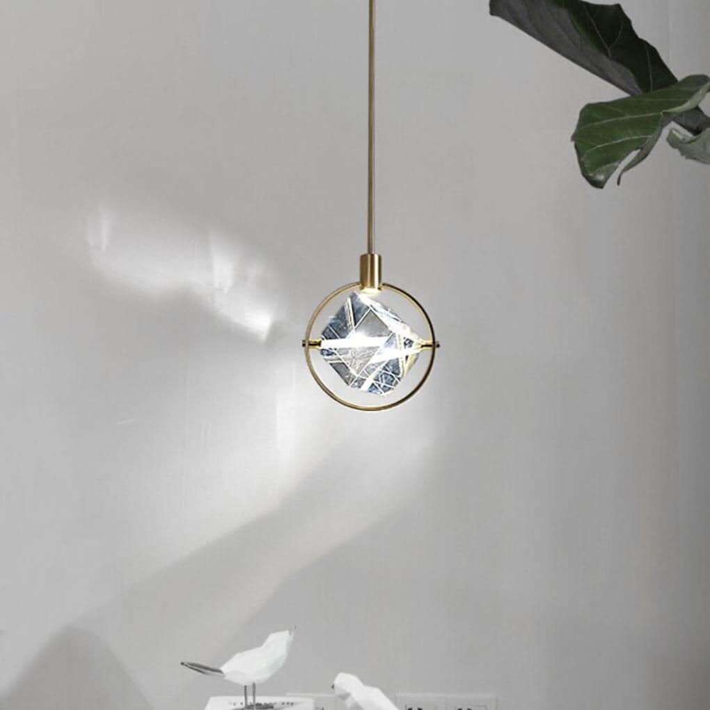 Crystal Diamond LED Pendant Light - view 8