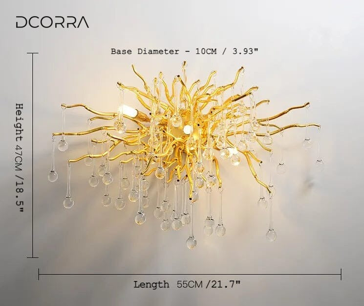 Crystal Drop Branch Wall Light - view 15