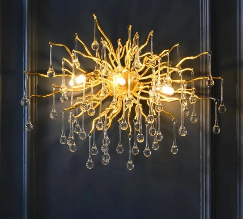 Crystal Drop Branch Wall Light - view 2