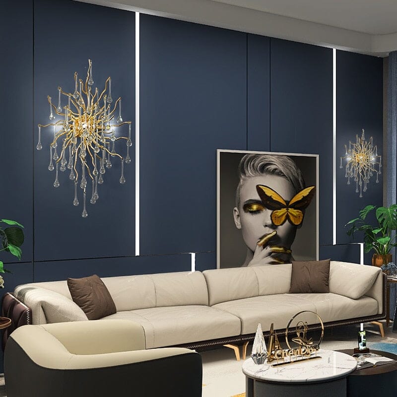 Crystal Drop Branch Wall Light - view 6