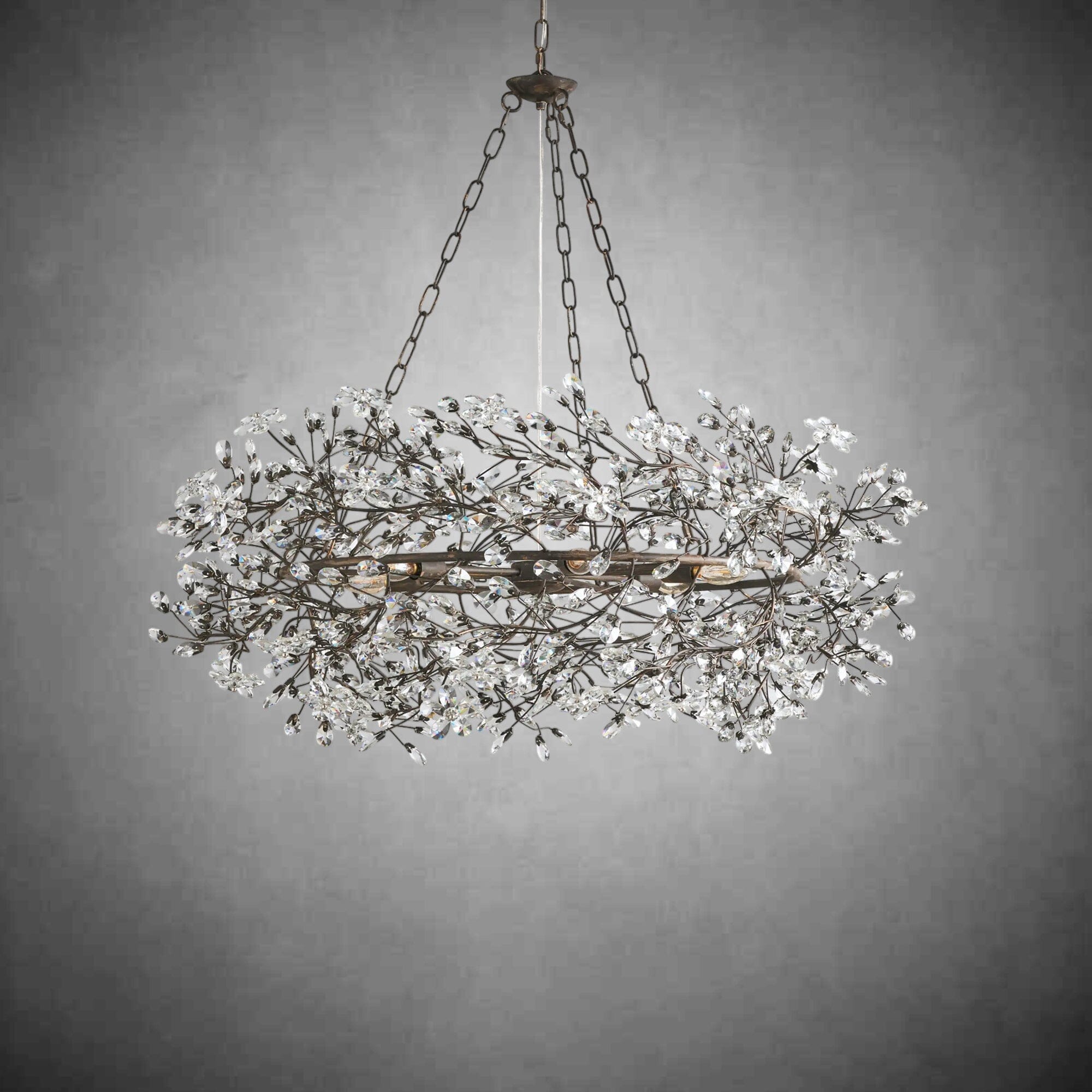 Crystal Flower Branch Chandelier