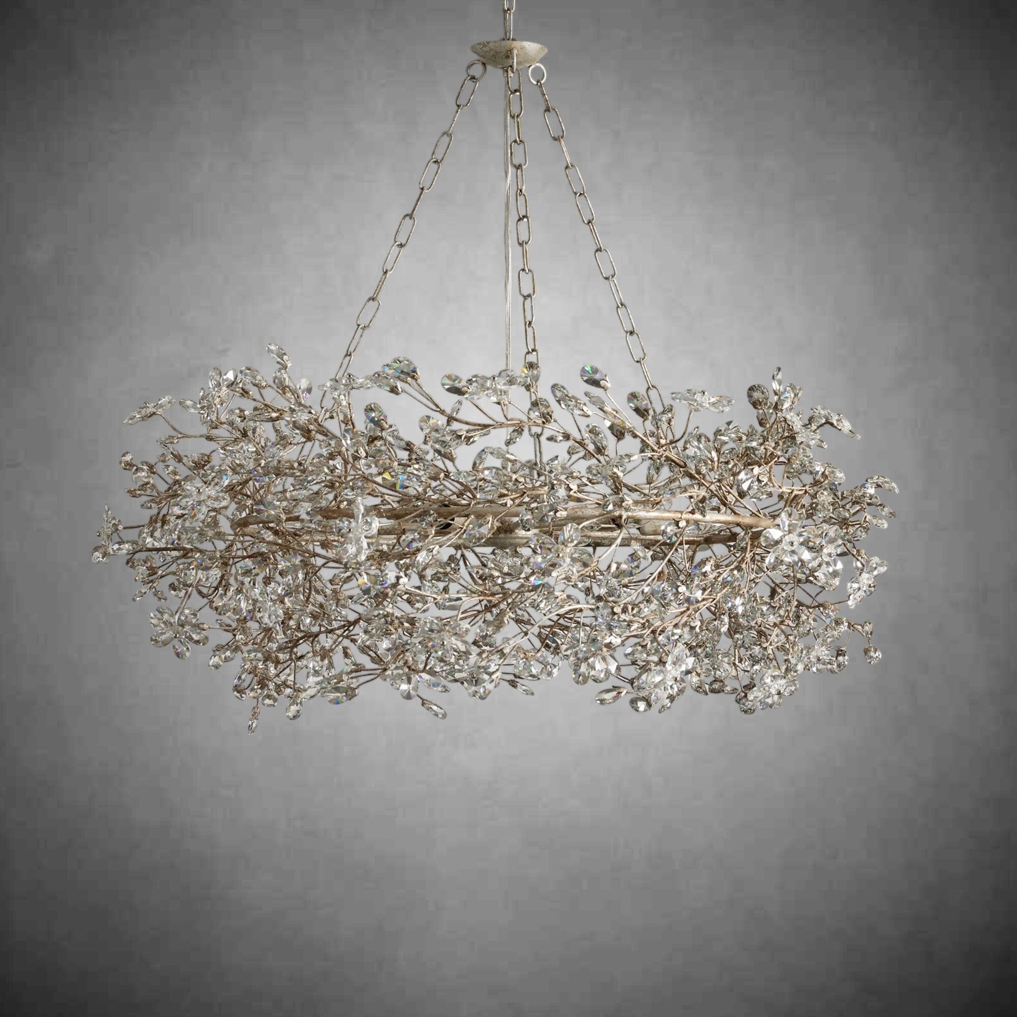 Crystal Flower Branch Chandelier