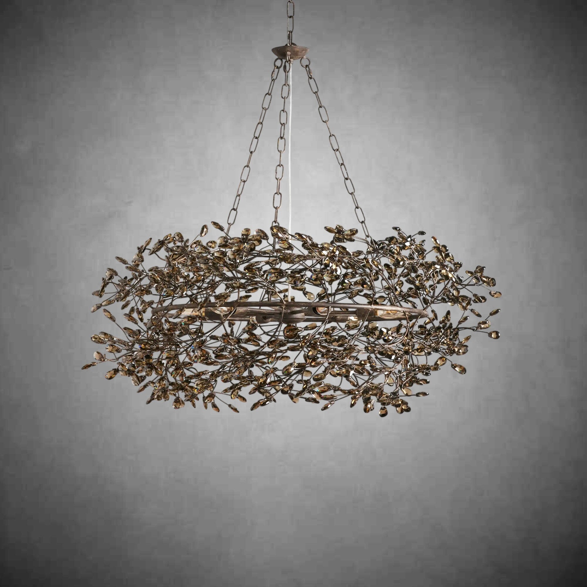 Crystal Flower Branch Chandelier
