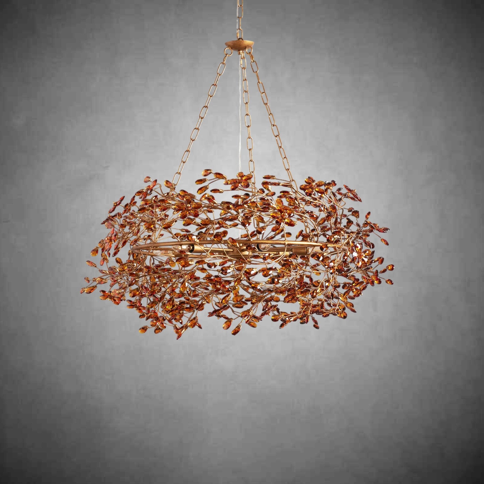 Crystal Flower Branch Chandelier