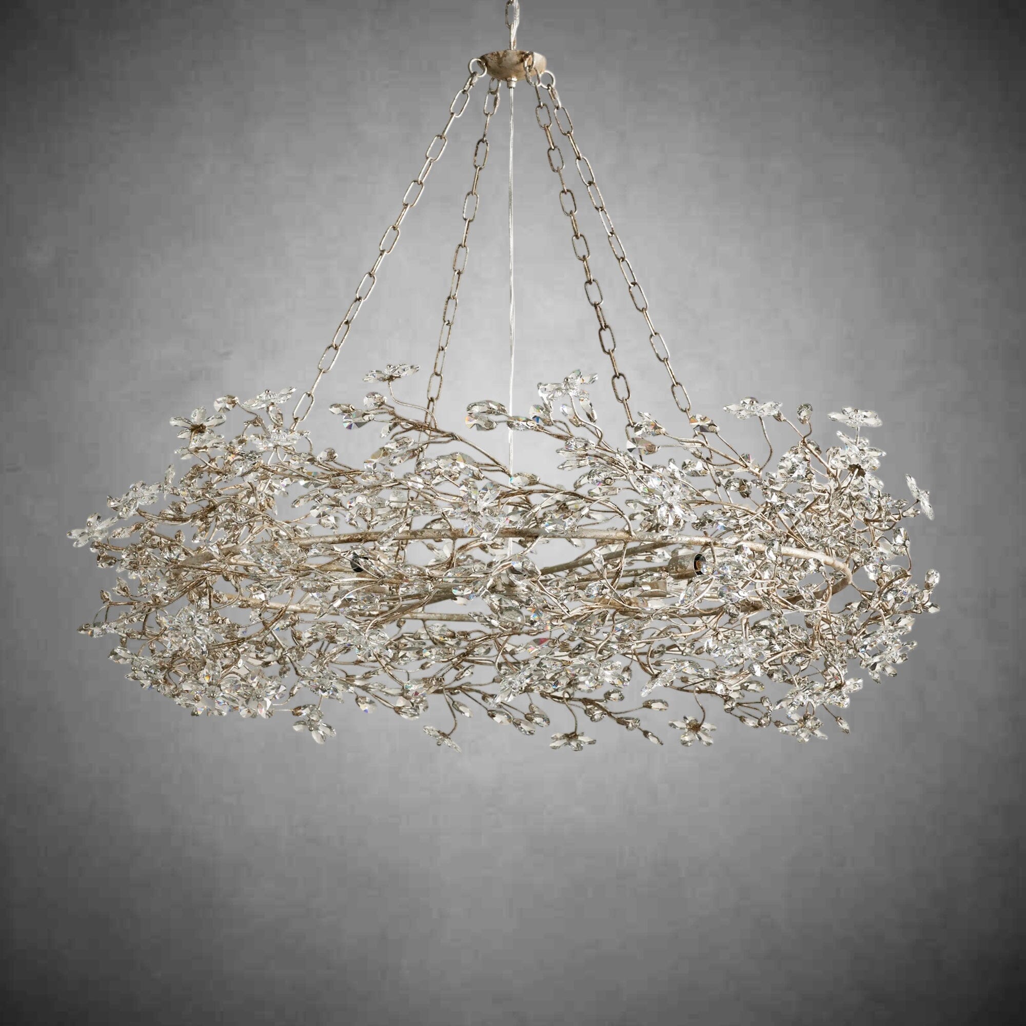 Crystal Flower Branch Chandelier