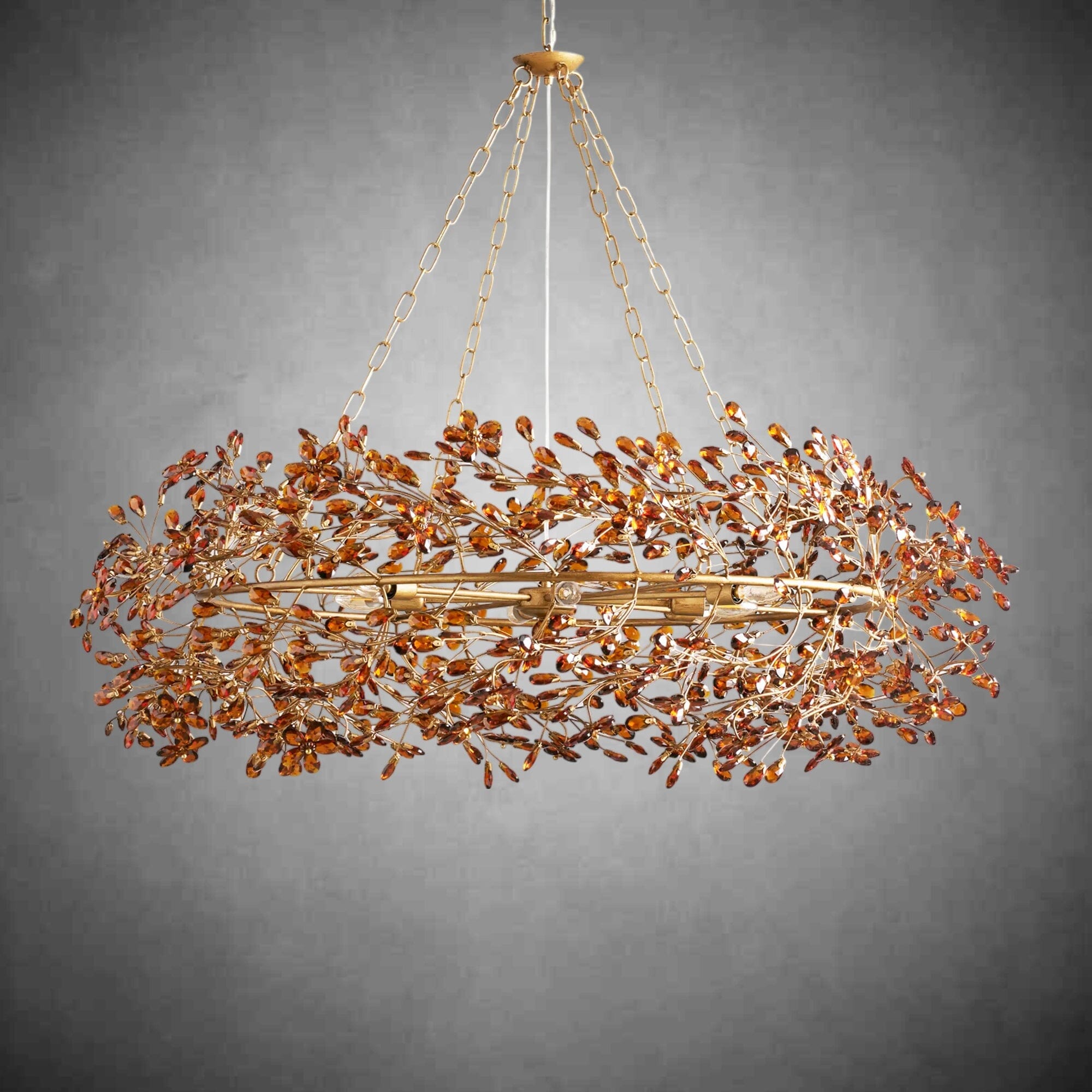 Crystal Flower Branch Chandelier
