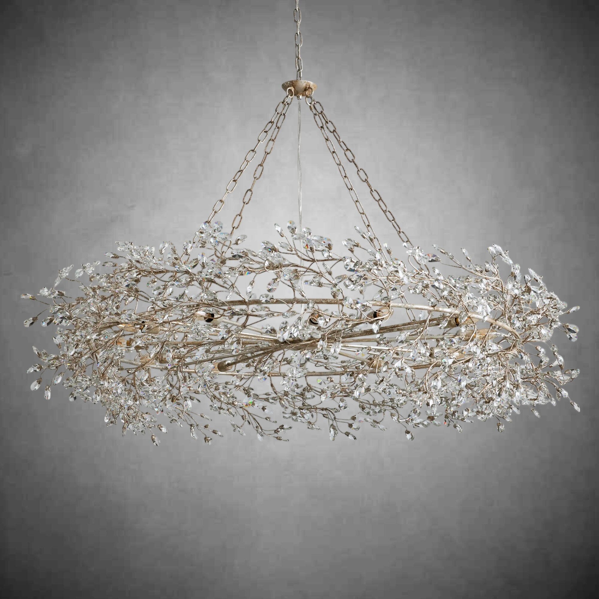 Crystal Flower Branch Chandelier