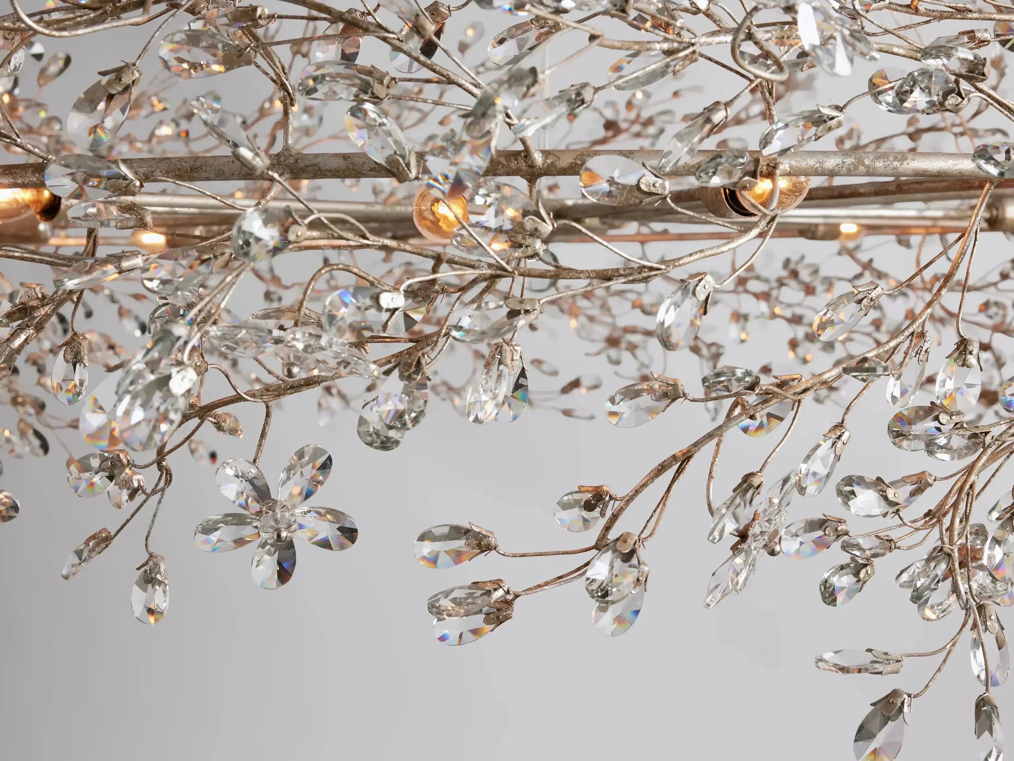 Crystal Flower Branch Chandelier