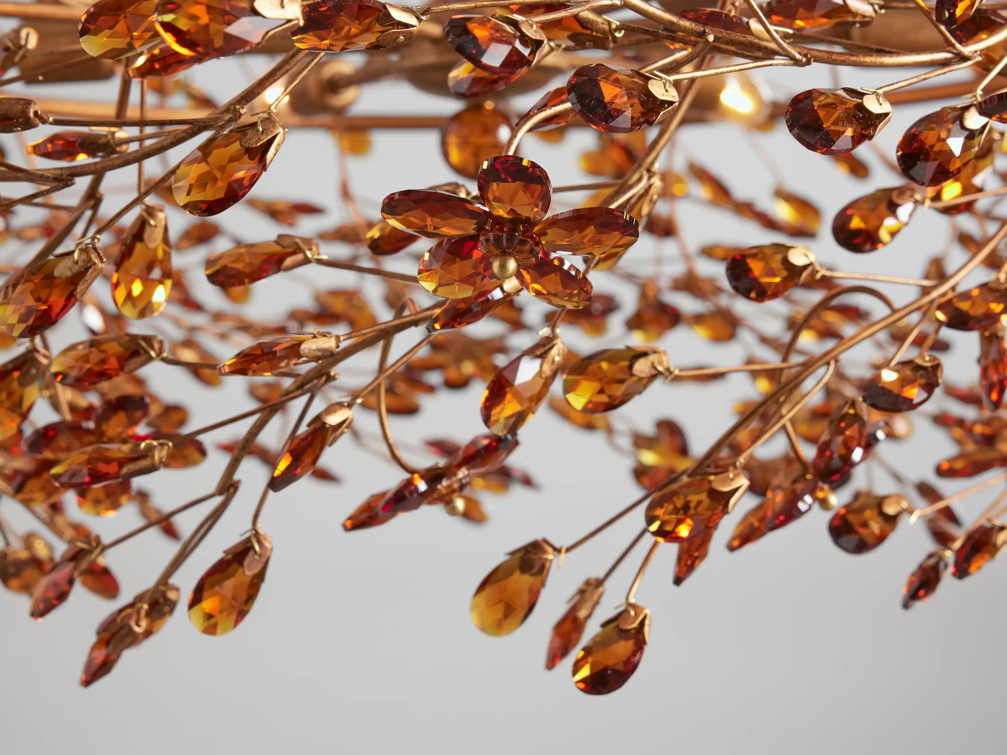Crystal Flower Branch Chandelier