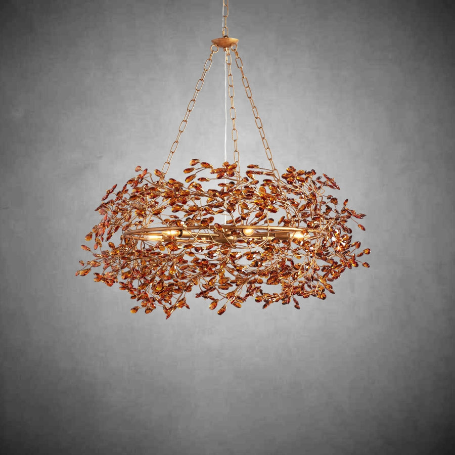 Crystal Flower Branch Chandelier