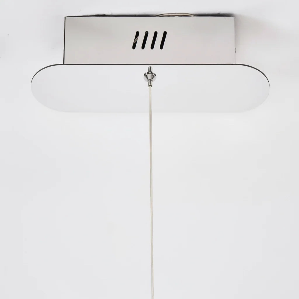 Crystal Linear Chandelier with Remote