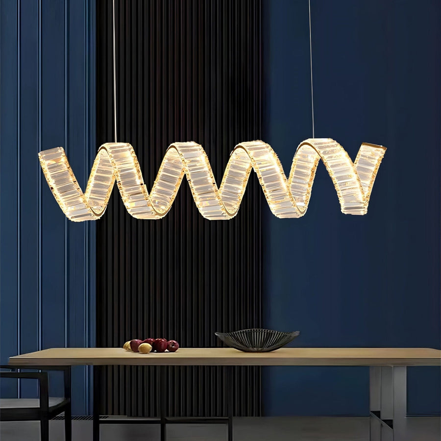 Crystal Linear LED Chandelier